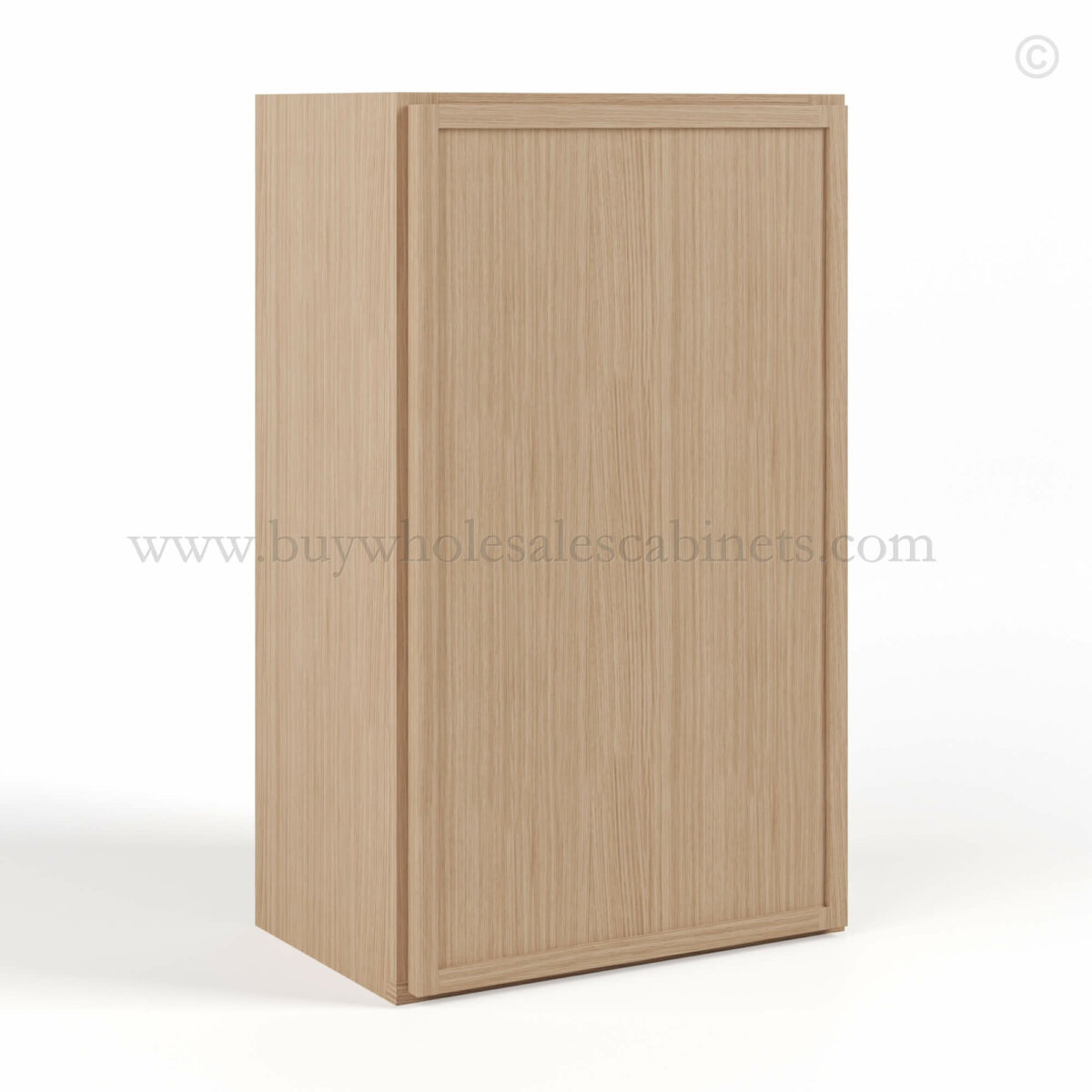 Slim Oak Shaker 30H Single Door Wall Cabinet, rta cabinets, wholesale cabinets