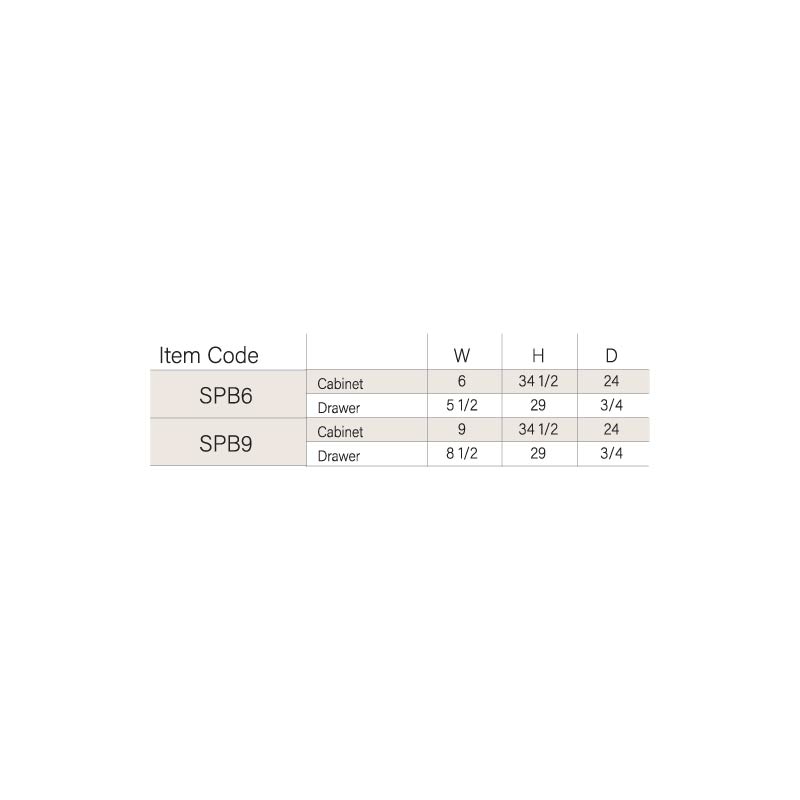 SPB6 Spice Pull Base Cabinet