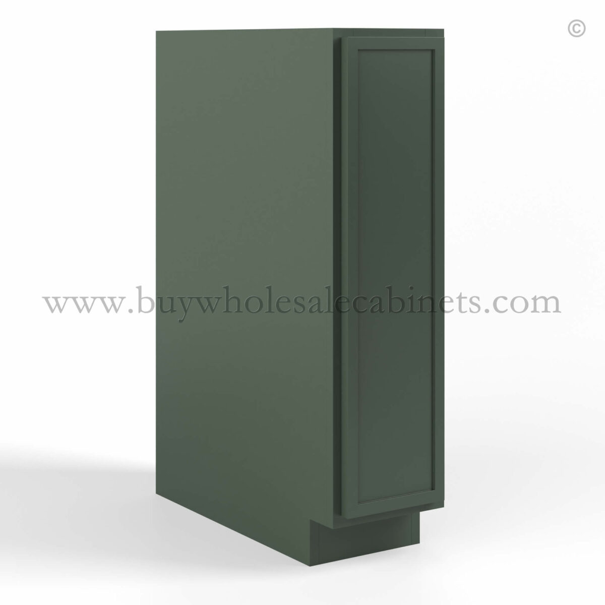 green cabinets
