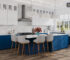 navy blue kitchen cabinets ideas