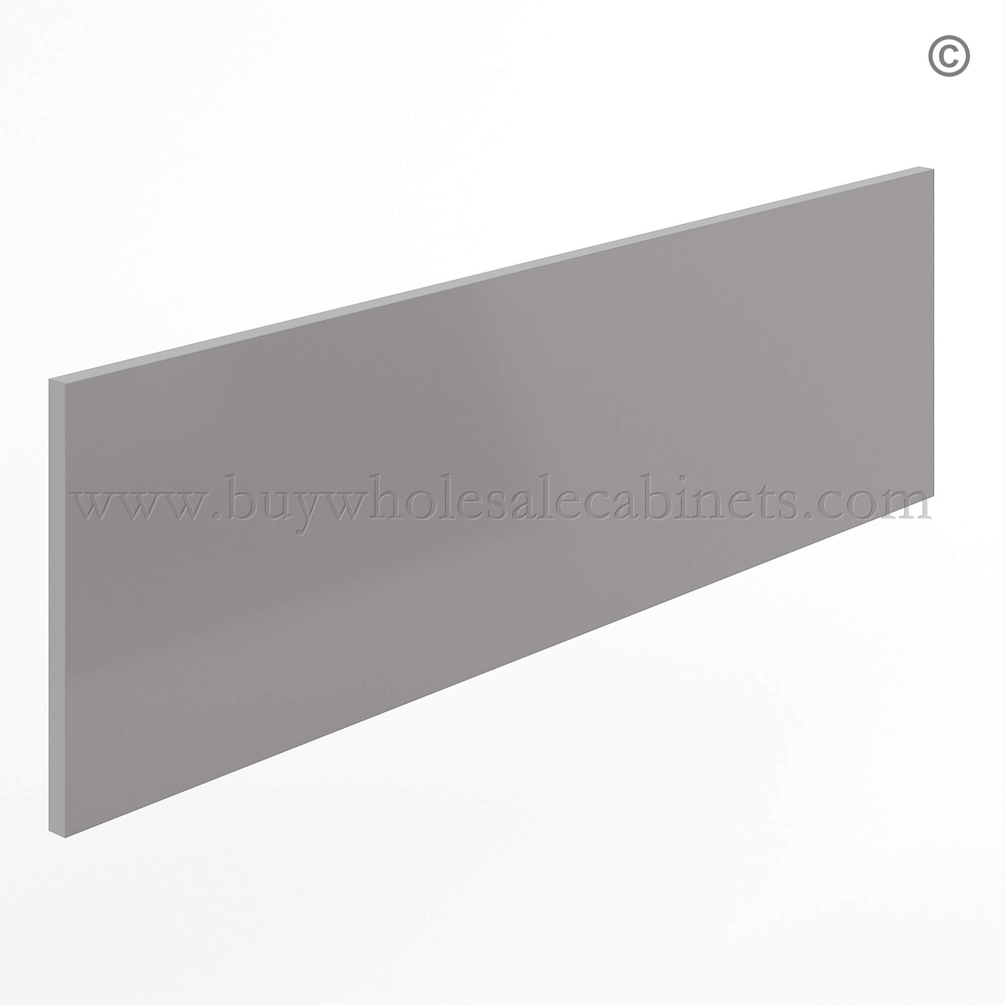 Frameless Gloss Gray Toe Kick, wholesale cabinets, frameless cabinets