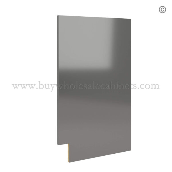 Frameless Gloss Gray Finished Side Panel for Vanity Base, rta cabinets, frameless cabinets