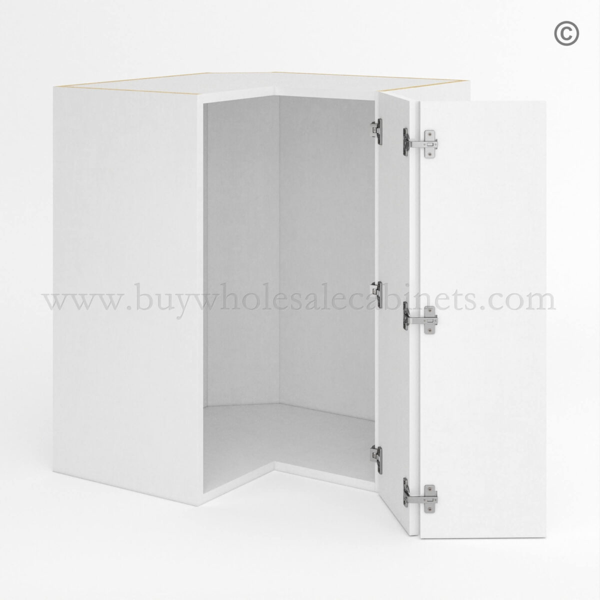 Frameless Gloss White Easy Reach Wall Cabinet, rta cabinets, wall cabinets