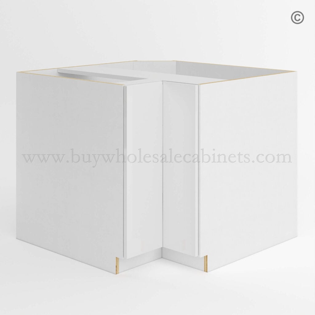 Frameless Gloss White Easy Reach Base Cabinet, rta cabinets, white base cabinets