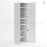 Frameless Gloss White Tall Pantry Cabinet with 2 Doors, rta cabinets, pantry cabinets