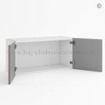 Frameless Gloss Gray Double Door Wall Microwave, wholesale cabinets, wall cabinets