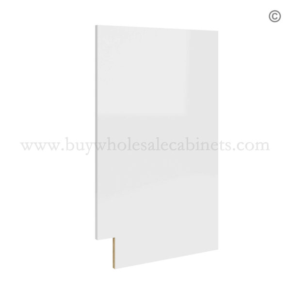 Frameless Gloss White Finished Side Panel for Vanity Base, rta cabinets, frameless cabinets