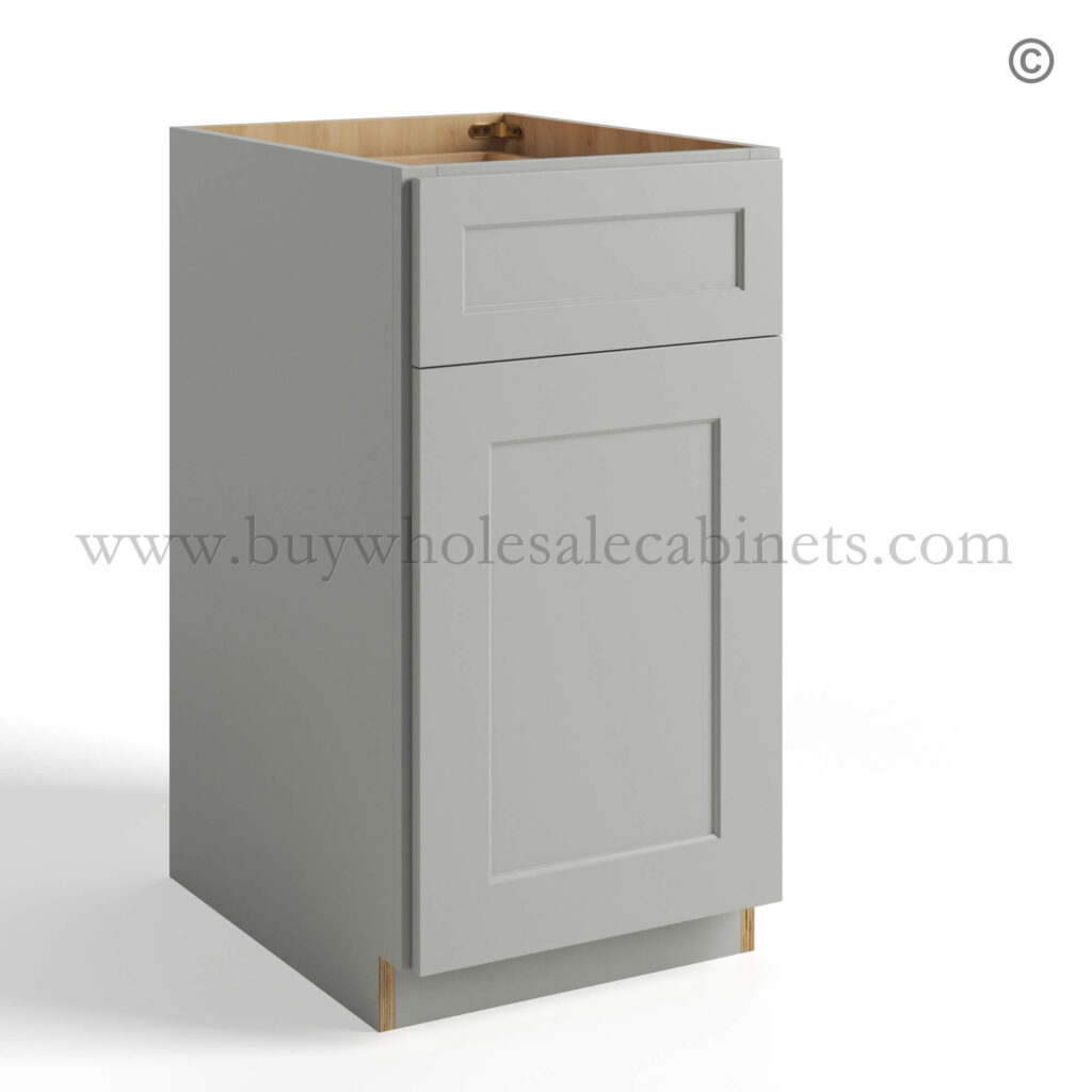 Dorian Gray Shaker Base Trash Cabinet, rta cabinets, wholesale cabinets