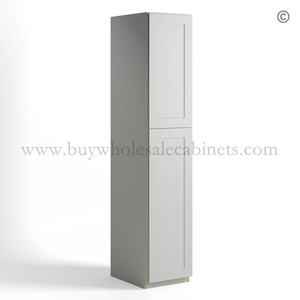 Dorian Gray Shaker Tall Pantry Cabinet with 2 Doors