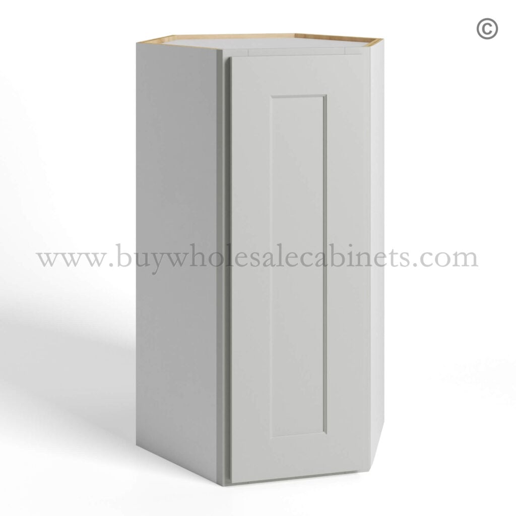 Dorian Gray Shaker Wall Diagonal Corner 24W 12D