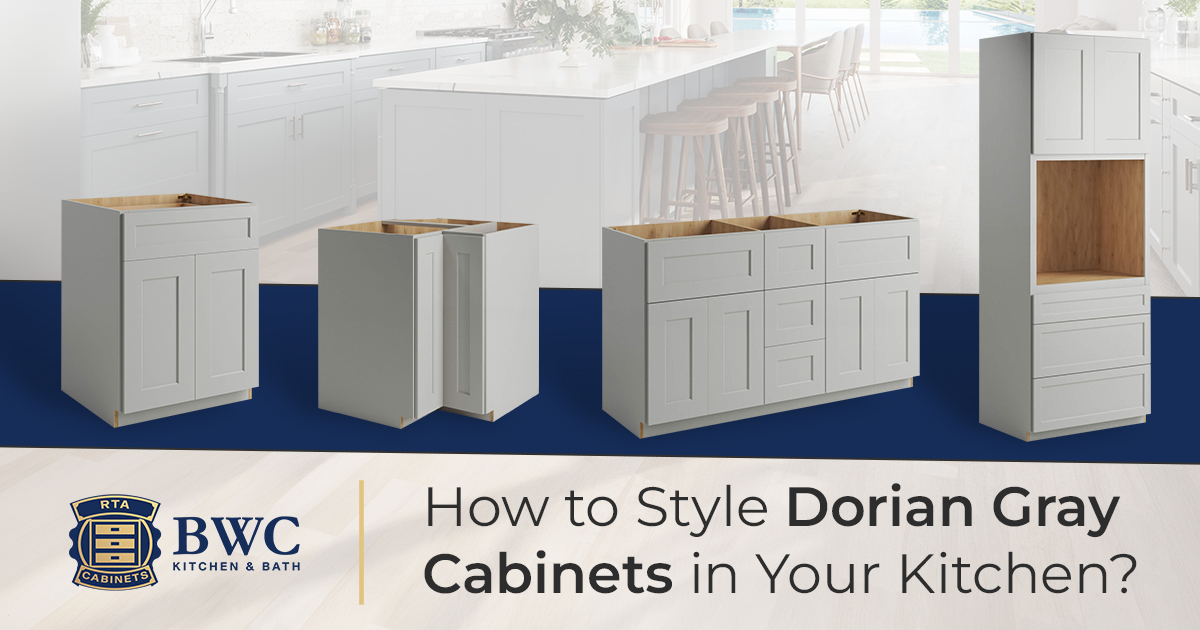 dorian gray cabinets, rta cabinets, gray kitchen cabinets