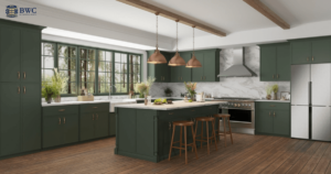 Green Kitchen Cabinets