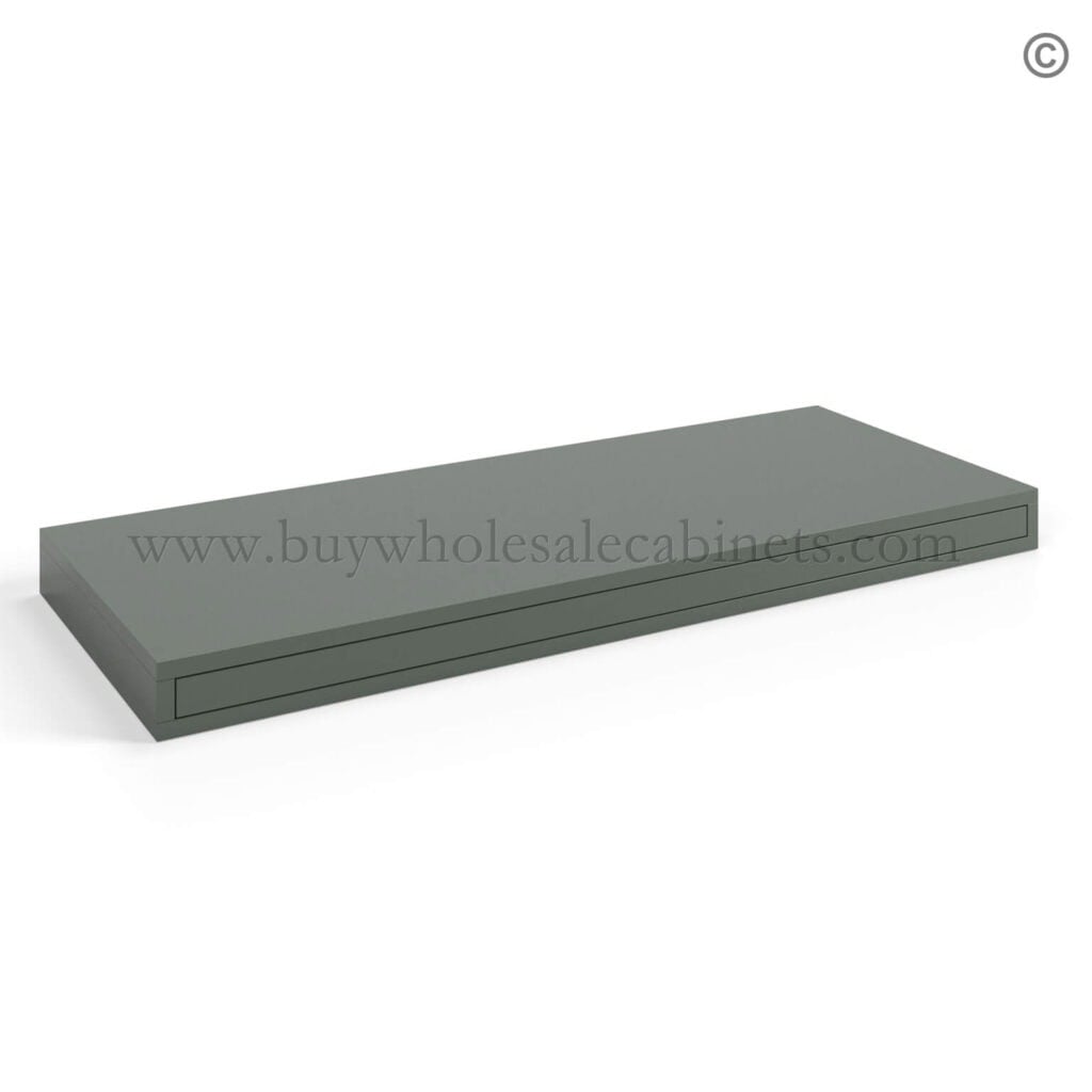 Green Shaker Floating Shelf, rta cabnets