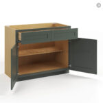 rta cabinets, green cabinets