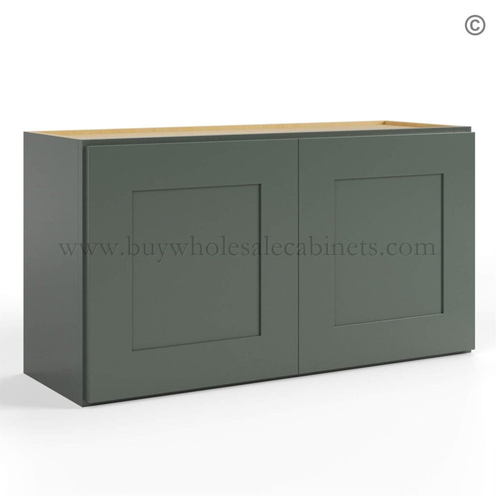Green Shaker 18 H Double Door Wall Cabinet, rta cabinets