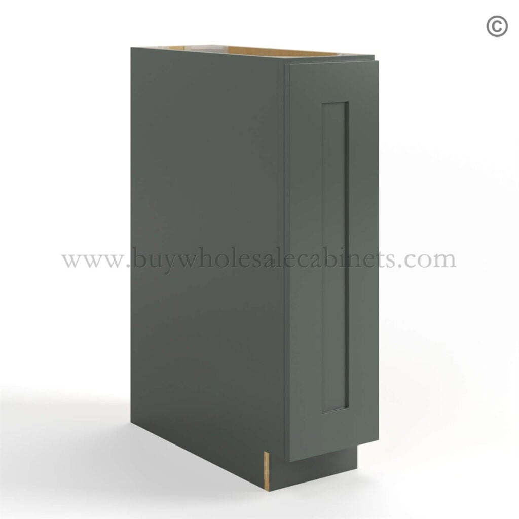 Green Shaker Base Tray, rta cabinets