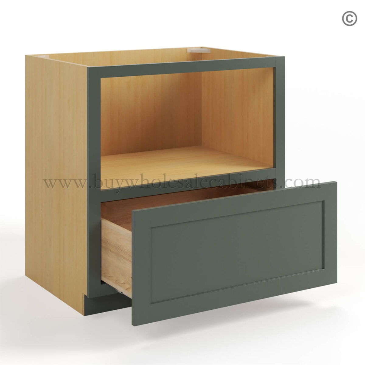 rta cabinets, green cabinets