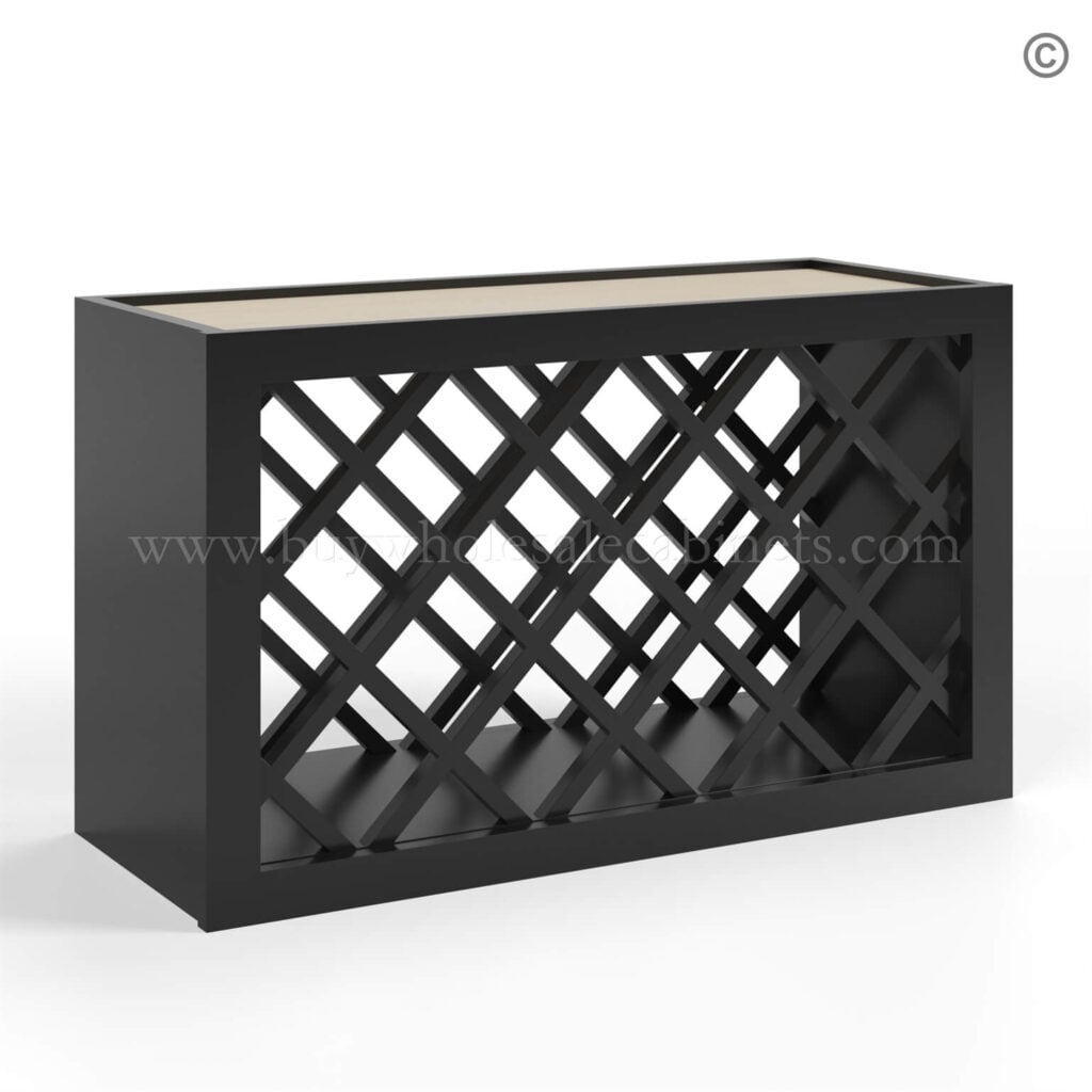Black Shaker Wine Rack