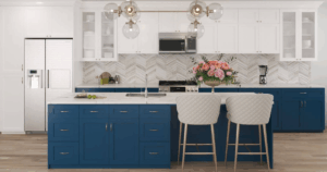 how deep are kitchen base cabinets​