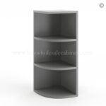 Frameless Graphite Gray Wall Open End Shelf
