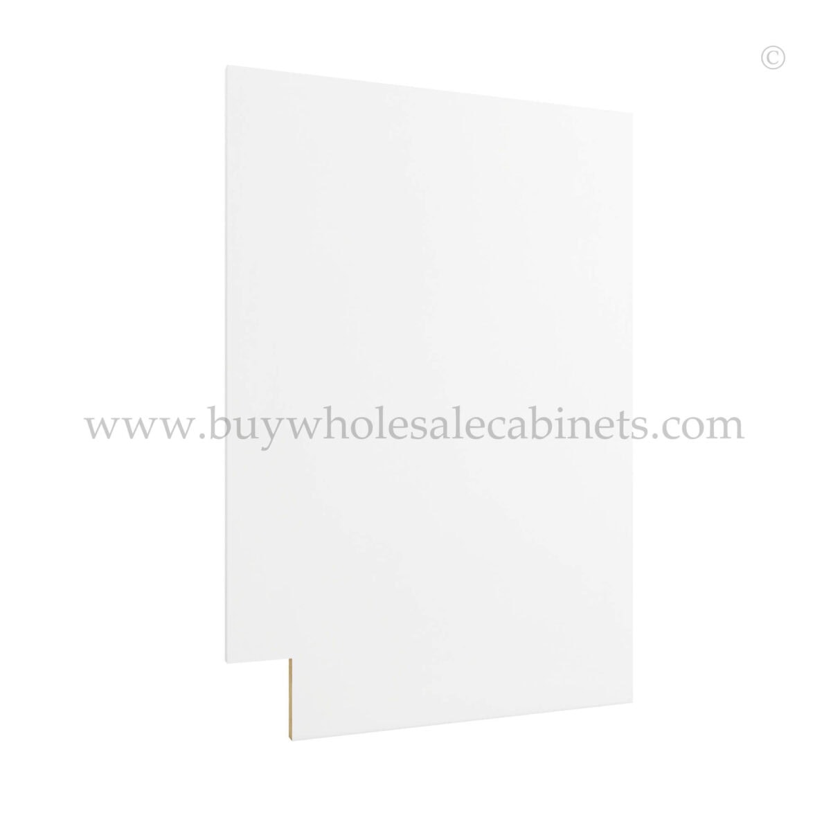 Frameless Modern White Shaker Dishwasher Panel - Image 1