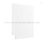 Frameless Modern White Shaker Dishwasher Panel