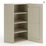 Frameless Ivory White 24" Wide Wall Diagonal Door - 1 Door 3 Shelves - - Image 2