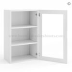 Frameless White Deco Wall Mullion Door - 1 Door 2 Shelves - Glass And Clips Not Included. - Image 2