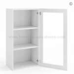 Frameless White Deco Wall Mullion Door - 1 Door 2 Shelves - Glass And Clips Not Included. - Image 2