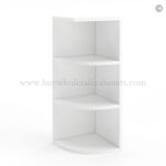 Frameless Modern White Shaker Wall Open End Shelf