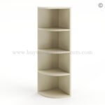 Frameless Ivory White Wall Open End Shelf - Image 2