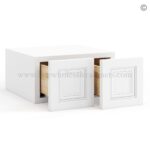 Frameless White Deco Wall Small Drawers - 2 Drawers - Image 2
