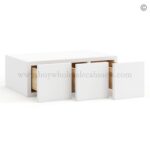 Frameless Modern White Shaker Wall Small Drawers - 3 Drawers - Image 2