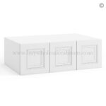 Frameless White Deco Wall Small Drawers - 3 Drawers