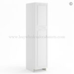 Frameless White Deco Pantry Cabinet - Single Door