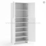 Frameless White Deco Pantry Cabinet - Double Doors 30"W - Image 2