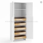Frameless White Deco Roll Out Tray - (Included Full Extension Track) - Image 3