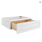 Frameless White Deco Vanity Knee Drawer - Image 2