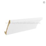 Frameless Modern White Shaker Cove Crown Molding