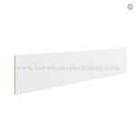 Frameless Modern White Shaker Toe Kick