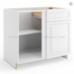 Frameless White Deco Base Blind Cabinet