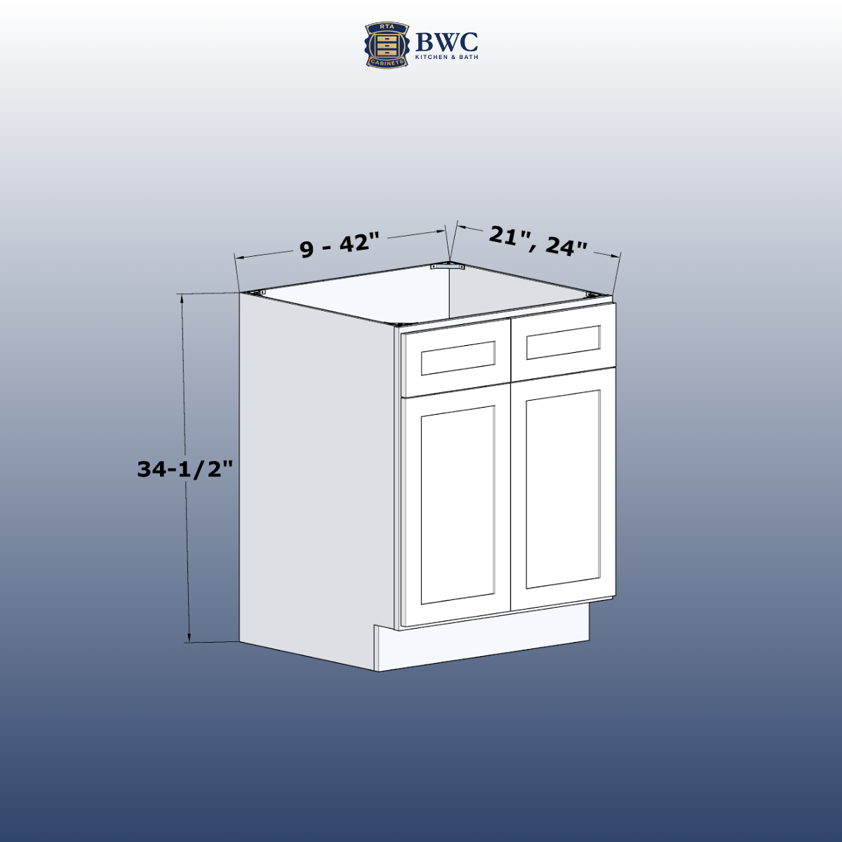 Base Cabinet Dimension Without Countertop