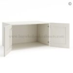 Frameless Pearl White 24" Deep Wall Cabinet - 2 Doors No Shelf - Image 2