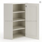 Frameless Pearl White 24" Wide Wall Diagonal Door - 1 Door 3 Shelves - - Image 2