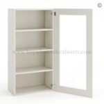 Frameless Pearl White Wall Mullion Door - 1 Door 3 Shelves - Glass And Clips Not Included. - Image 2