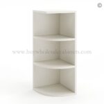 Frameless Pearl White Wall Open End Shelf