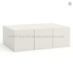 Frameless Pearl White Wall Small Drawers - 3 Drawers