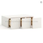 Frameless Pearl White Wall Small Drawers - 3 Drawers - Image 2