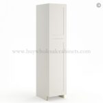 Frameless Pearl White Pantry Cabinet - Single Door