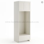Frameless Pearl White Double Oven Cabinet